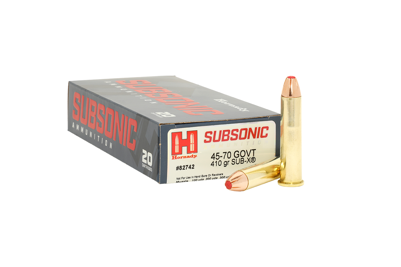 HORNADY 45-70 Government 410 gr Sub-X Subsonic 20/Box